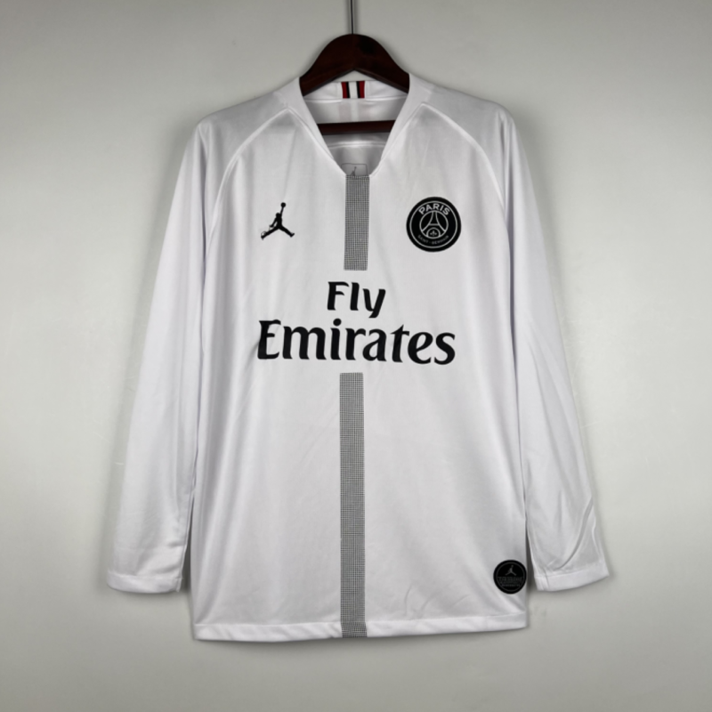 Retro Long Sleeve PSG 18/19 White Kit